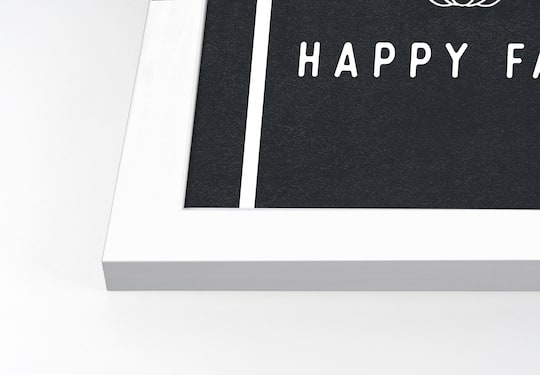 Happy Fall Print in White Frame